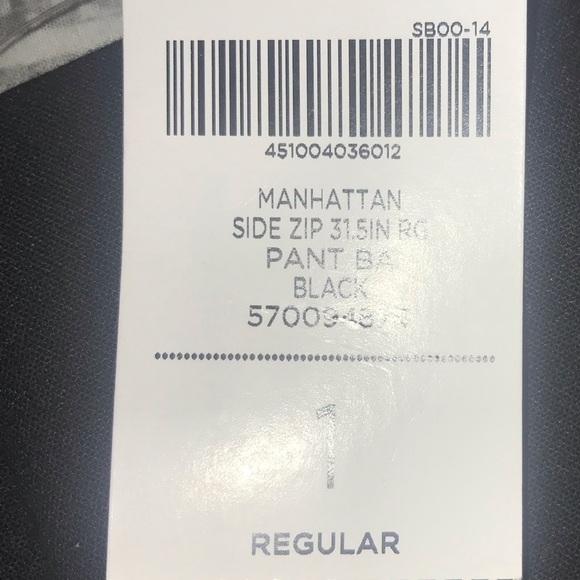 New NWT Chico Manhattan Straight Leg Pants Woman’s Size 1 (8/10) Black - Picture 10 of 11